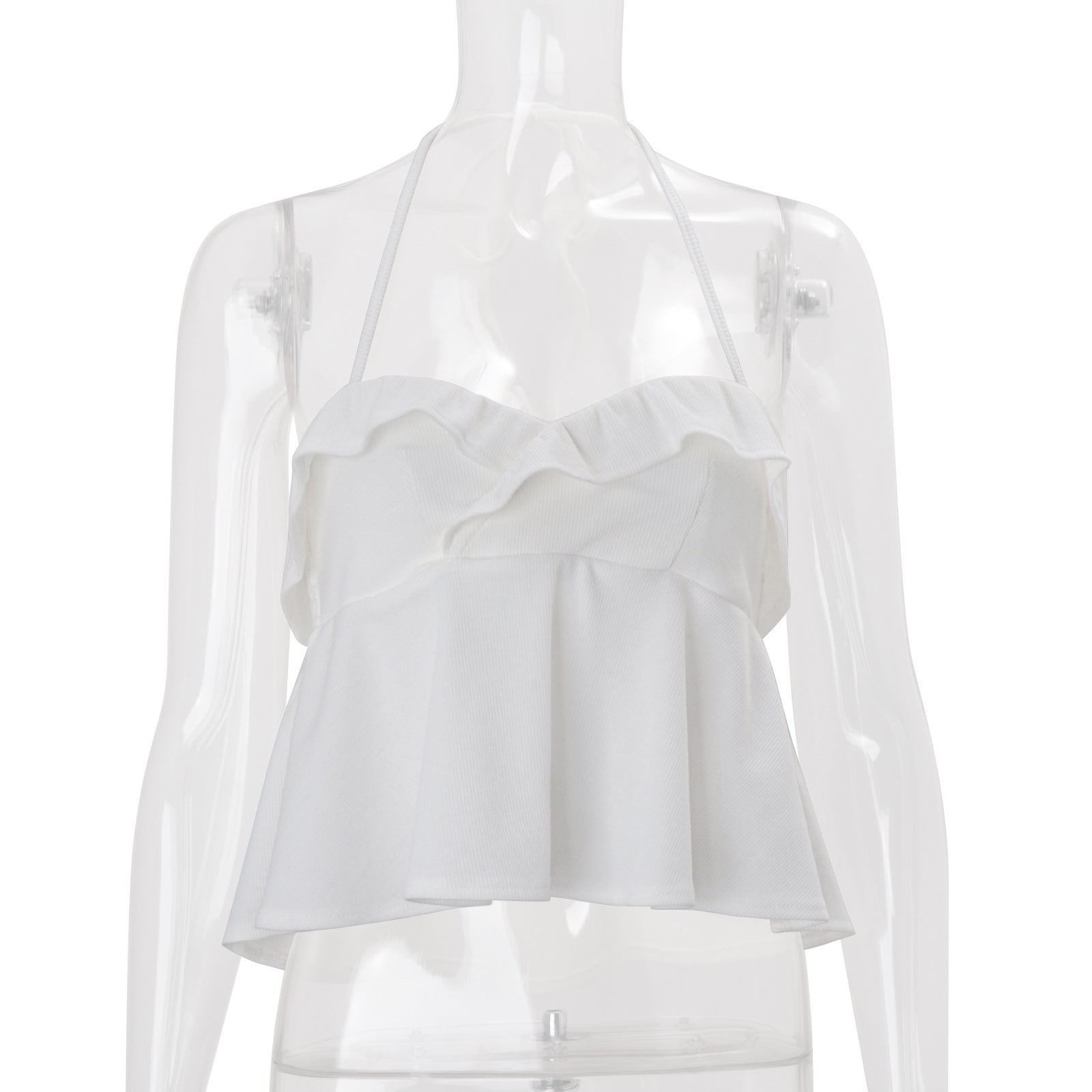 Neck-hanging Midriff-baring Tank Top For Women