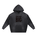 Vintage Washed Frayed Fleece Hoodie