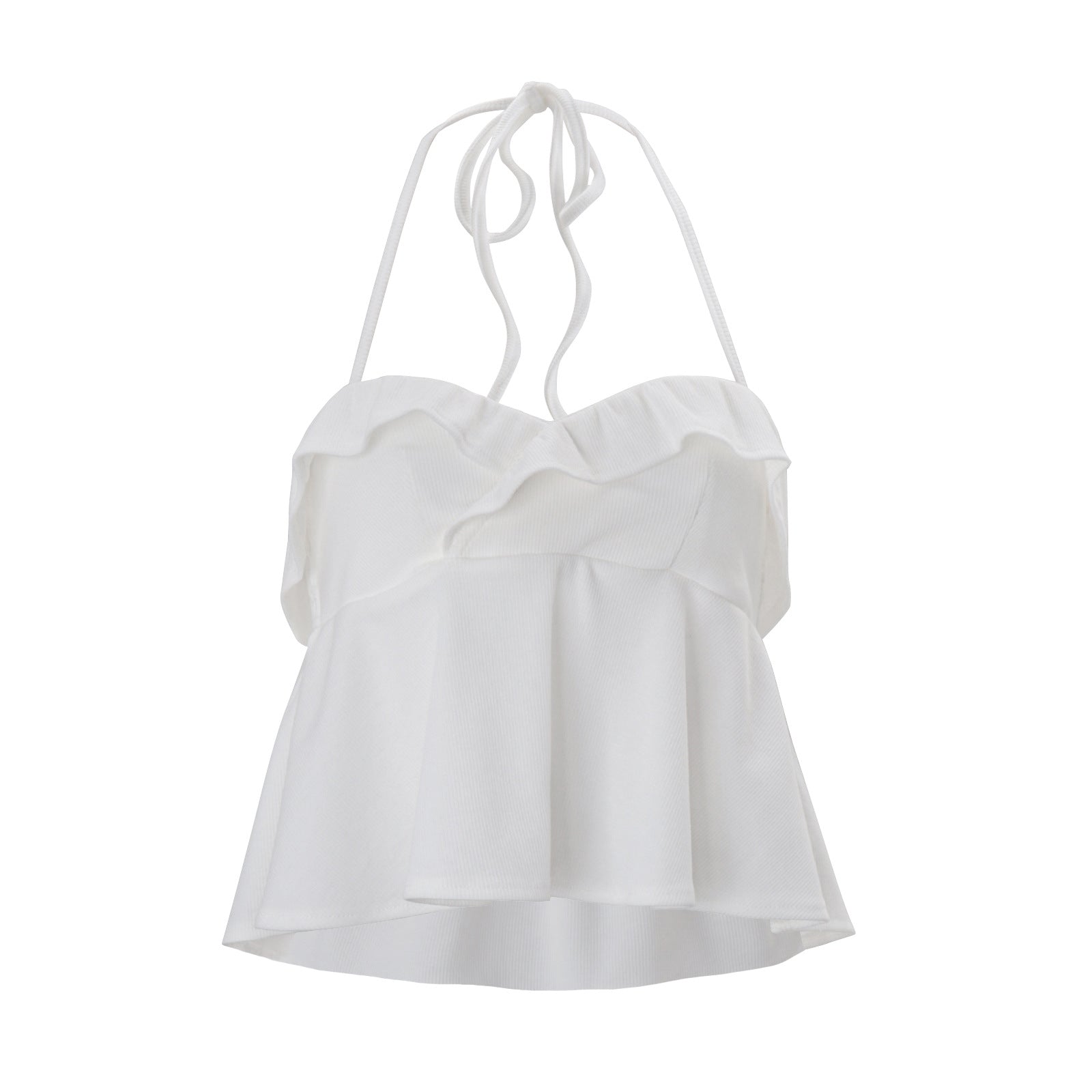 Neck-hanging Midriff-baring Tank Top For Women