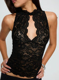 Neck-hanging Lace Sheer Sexy Top For Women