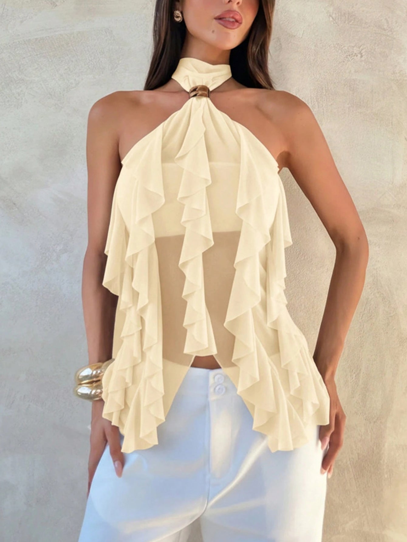 Women's Fashion Halterneck Off-shoulder Elegant Top For Women