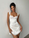 A-line Swing Dress Satin Loungewear For Women