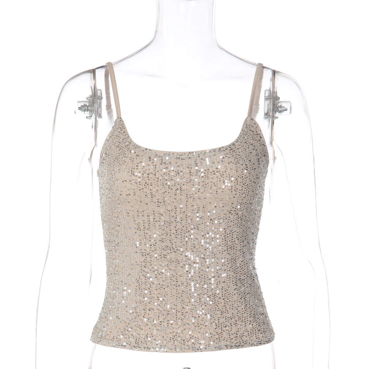 Fashionable Sexy Sequined Sli Fit Camisole
