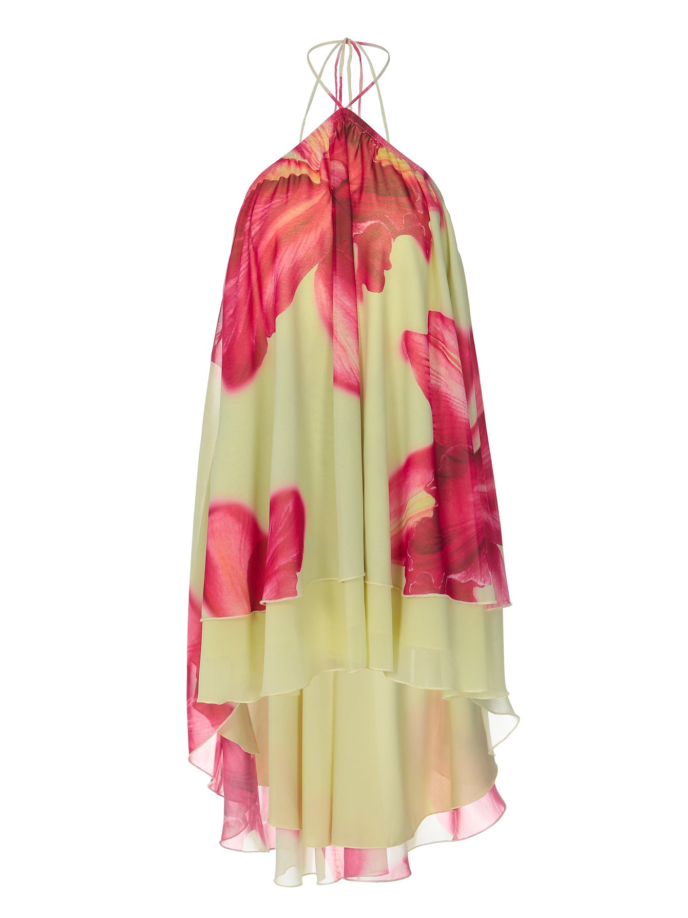 SpringSummer New Arrival Printed Asymmetrical Skirt Backless Casual Resort Chic Body-Limiting Dress For Women